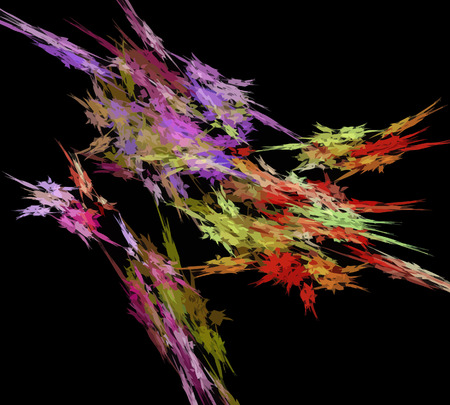 Vector Illustration of digital fractalのイラスト素材