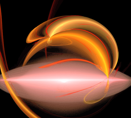 Vector Illustration of digital fractalのイラスト素材