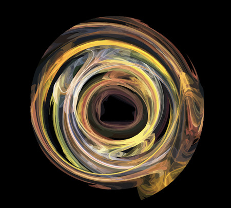 Vector Illustration of digital fractalのイラスト素材