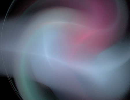 image of one Digital Fractal on Black Colorの写真素材