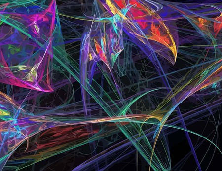 one Illustration of digital fractal with multicolorのイラスト素材