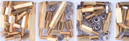 Brass Standoff Spacer set in plastic container