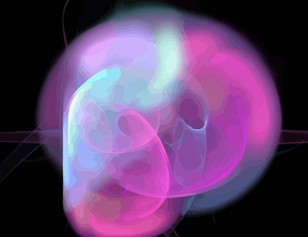 one Illustration of digital fractal with multicolorのイラスト素材