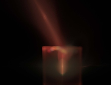 image of one Digital Fractal on Black Colorの写真素材