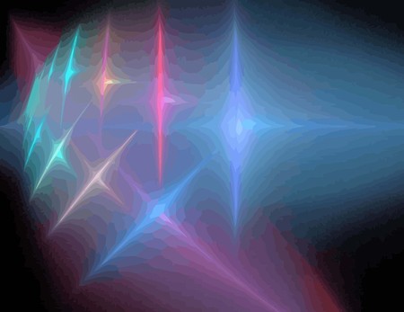 one Illustration of digital fractal with multicolorのイラスト素材