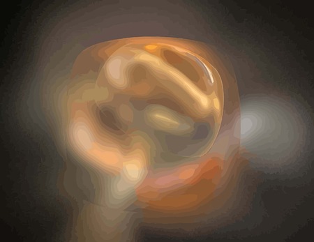 one Illustration of digital fractal with multicolorのイラスト素材