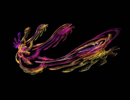 one Illustration of digital fractal with multicolorのイラスト素材