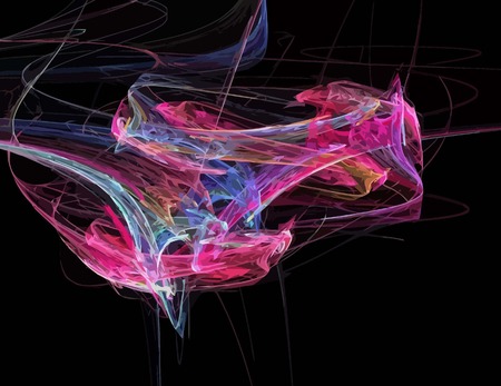 one Illustration of digital fractal with multicolorのイラスト素材