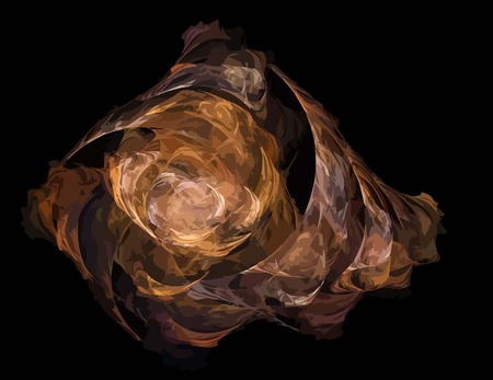 one Illustration of digital fractal with multicolorのイラスト素材