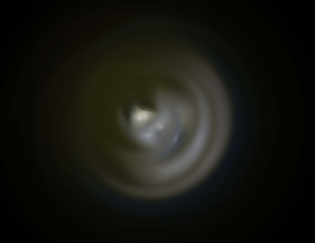 image of one Digital Fractal on Black Colorの写真素材