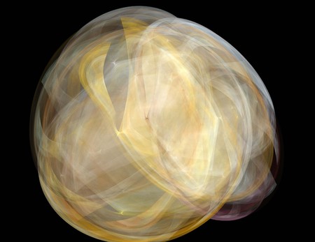 image of one Digital Fractal on Black Color