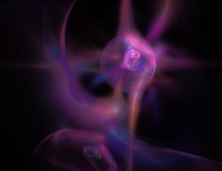 image of one Digital Fractal on Black Color