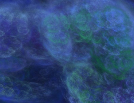 image of one Digital Fractal on Black Colorの写真素材