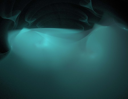 image of one Digital Fractal on Black Colorの写真素材