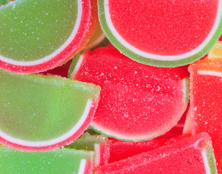 many Multicolor Fruit candyの写真素材