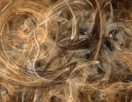 image of one Digital Fractal on Black Colorの写真素材