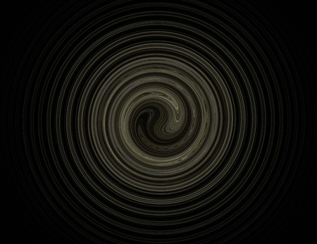 image of one Digital Fractal on Black Colorの写真素材