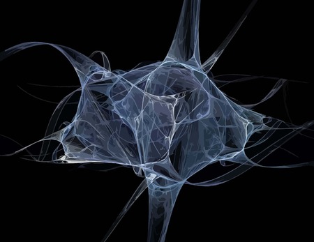 one Illustration of digital fractal with multicolor