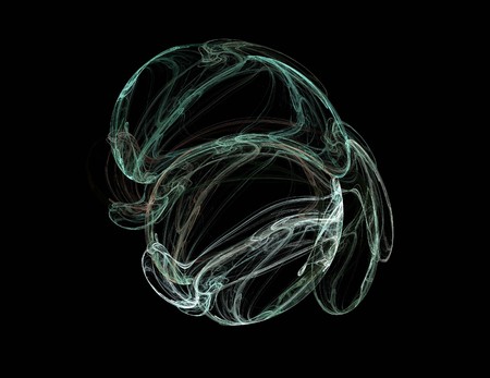 one Illustration of digital fractal with multicolorの写真素材