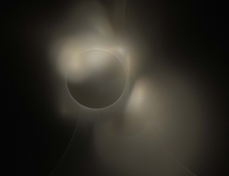 image of one Digital Fractal on Black Color