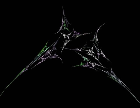 one Illustration of digital fractal with multicolorのイラスト素材