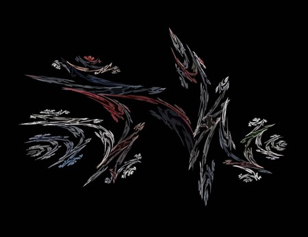 one Illustration of digital fractal with multicolorのイラスト素材