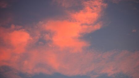 sunset sky at summerの写真素材
