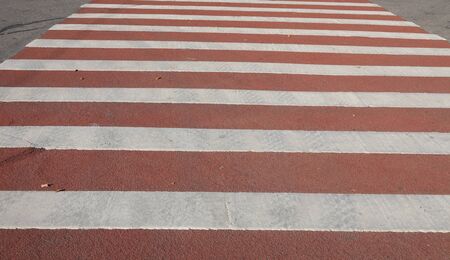 crossing on roadの写真素材