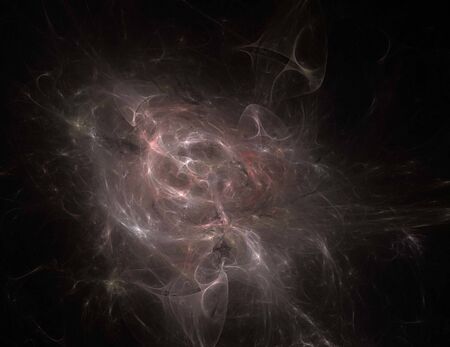 image of one Digital Fractal on Black Color