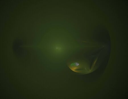image of one Digital Fractal on Black Colorの写真素材