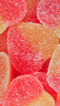 many Multicolor Fruit Jelly Candyの写真素材