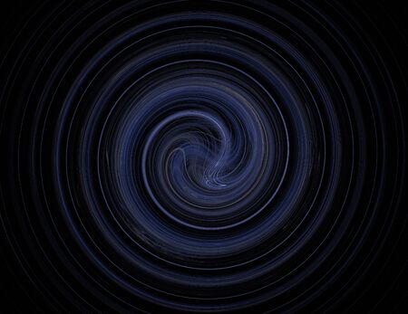 image of one Digital Fractal on Black Colorの写真素材