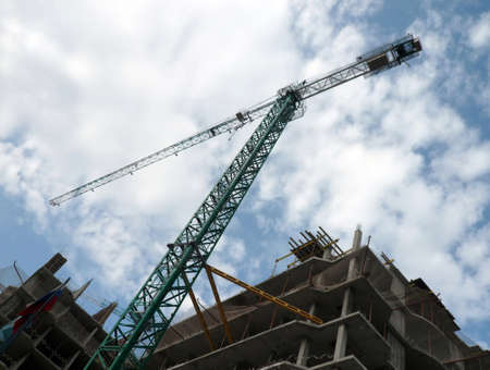 house develop at dry dayの写真素材