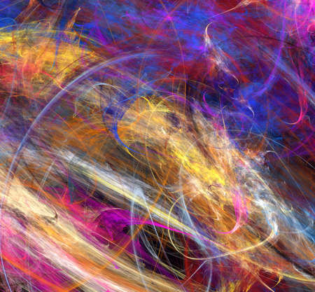 image of one illustration of digital fractalの写真素材