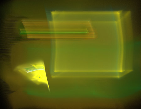 image of one Digital Fractal on Black Colorの写真素材