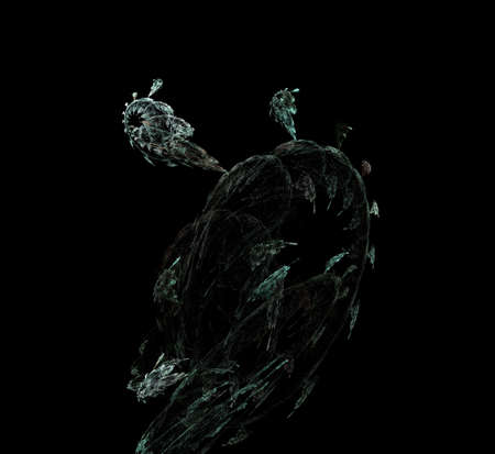 image of one illustration of digital fractalの写真素材