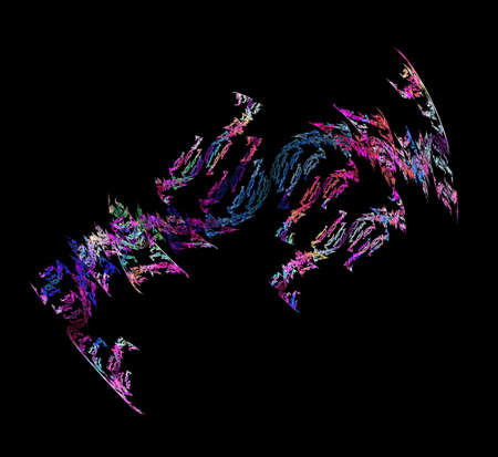 image of one illustration of digital fractalの写真素材