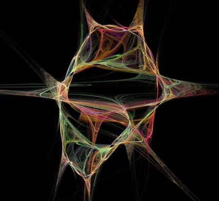 image of one illustration of digital fractalの写真素材