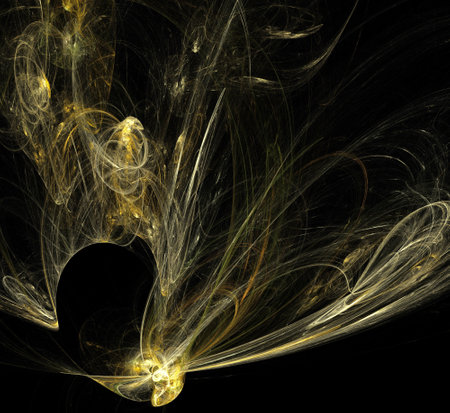 image of one illustration of digital fractalの写真素材