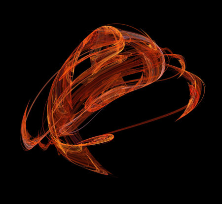 image of one illustration of digital fractalの写真素材