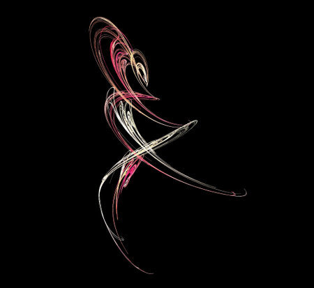 image of one illustration of digital fractalの写真素材