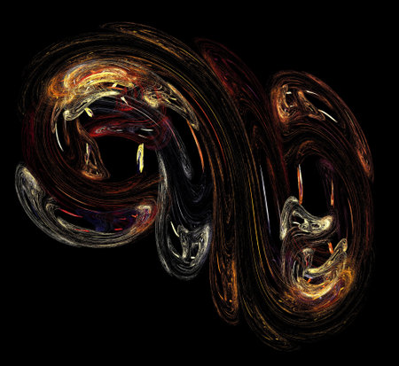 image of one illustration of digital fractalの写真素材