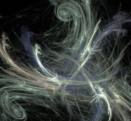 image of one illustration of digital fractalの写真素材