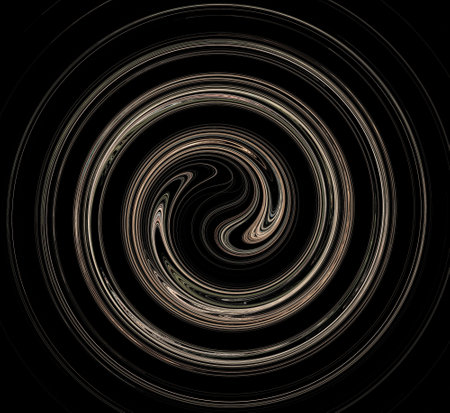 image of one illustration of digital fractalの写真素材