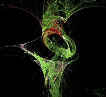 image of one illustration of digital fractalの写真素材