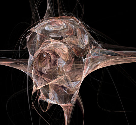 image of one illustration of digital fractalの写真素材