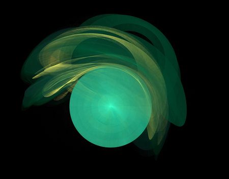 image of one illustration of digital fractalの写真素材