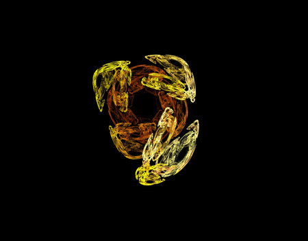 image of one illustration of digital fractalの写真素材