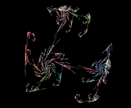 image of one illustration of digital fractalの写真素材