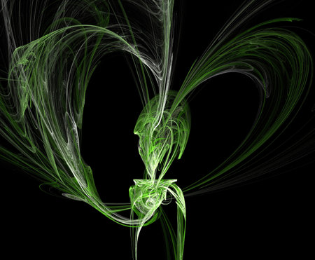 image of one illustration of digital fractalの写真素材